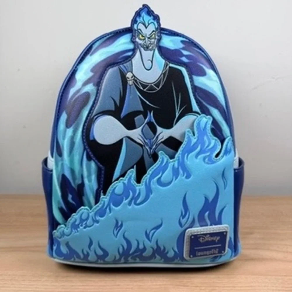 Loungefly Disney Hades Mini Backpack Blue Flame Hercules Villain Cosplay NWT